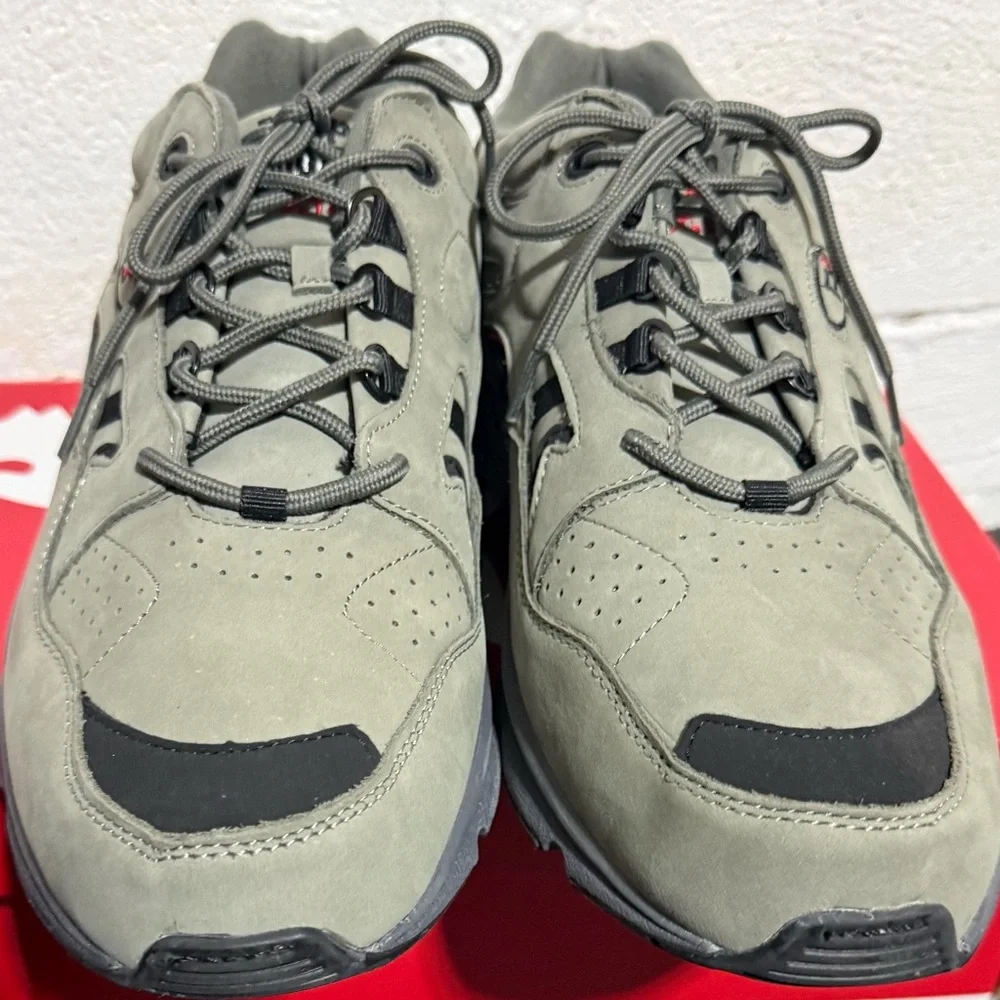 Propet Preferred Stability Walker Grey Nubuck Men's Shoes extra wide sneakers